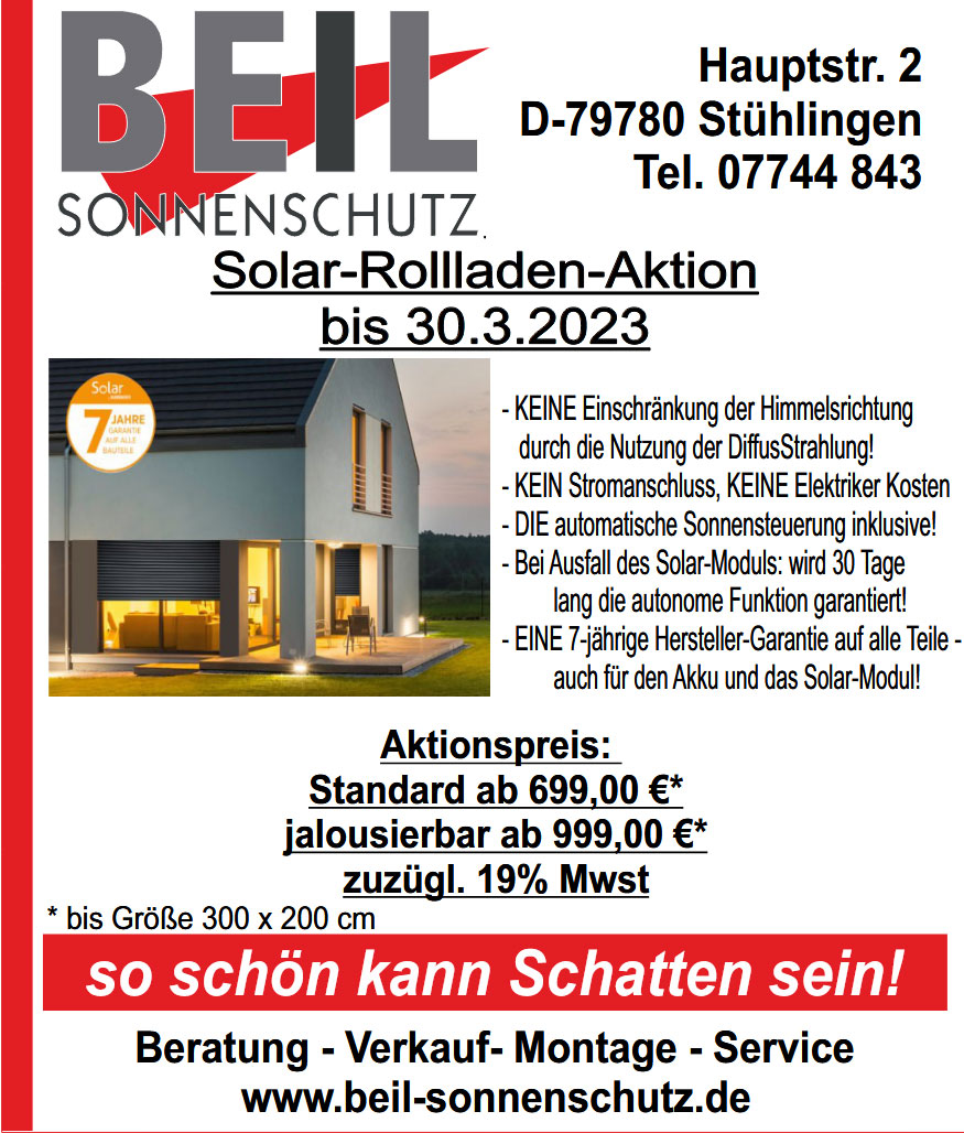 Solar-Rollladen-Aktion