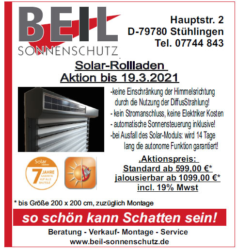 Solar-Rollladen